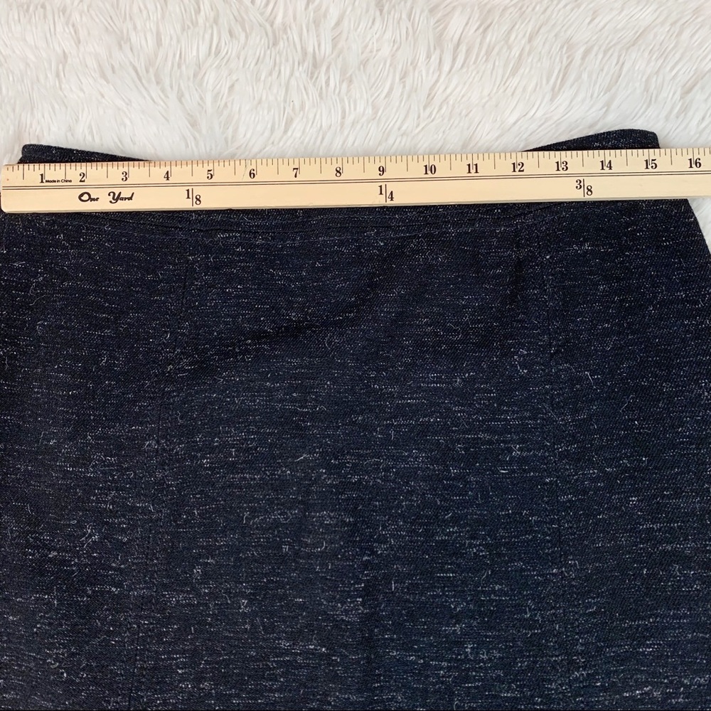 Luciano Barbera wool blend knee length Skirt front slit‎ - Picture 6 of 12